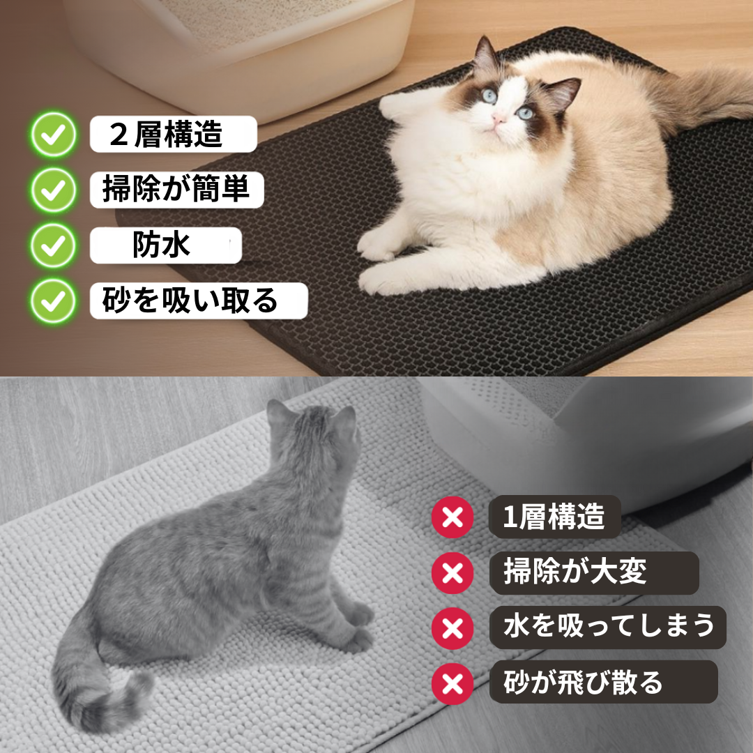 猫砂ストップマット