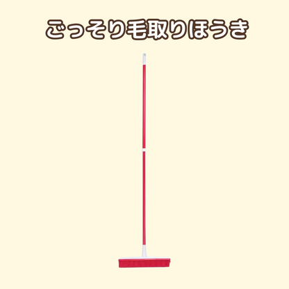 ごっそり毛取りほうき