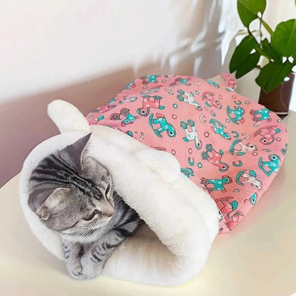 猫が落ち着くトンネルベッド