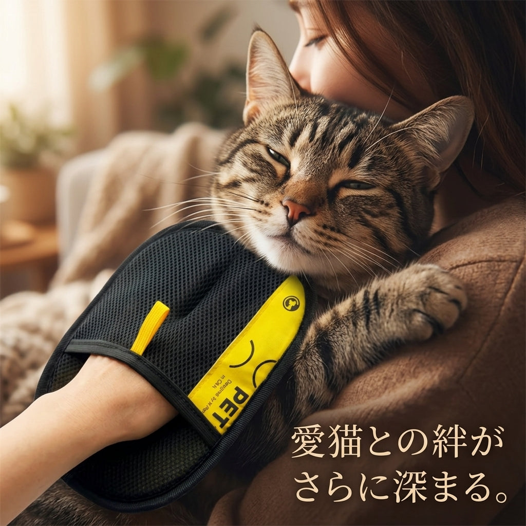 らくらく抜け毛グローブ